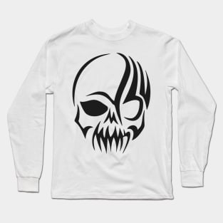 Ying Yang Skull Long Sleeve T-Shirt